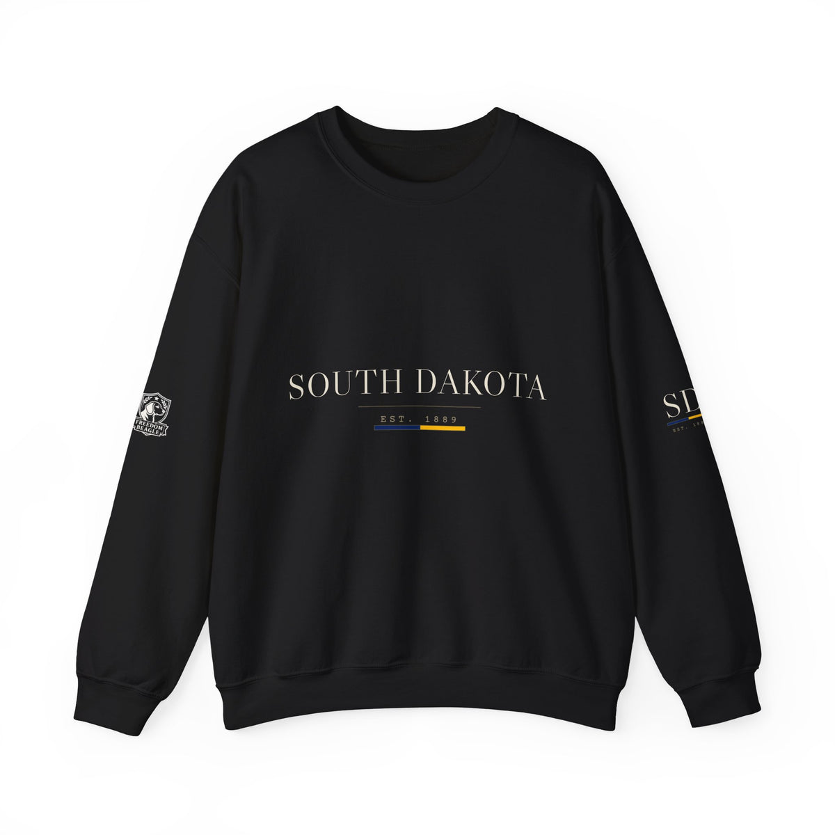 South Dakota — Freedom Beagle State Series Crewneck (Black)