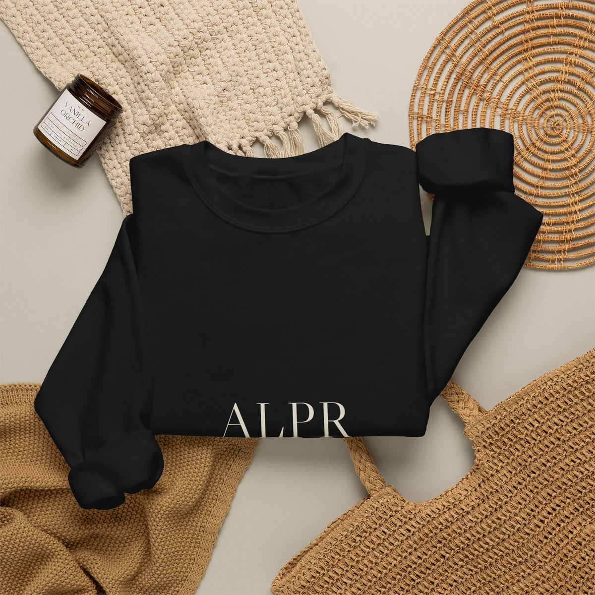 ALPR Full Kit Crewneck — All Life Publicly Recorded (Black)