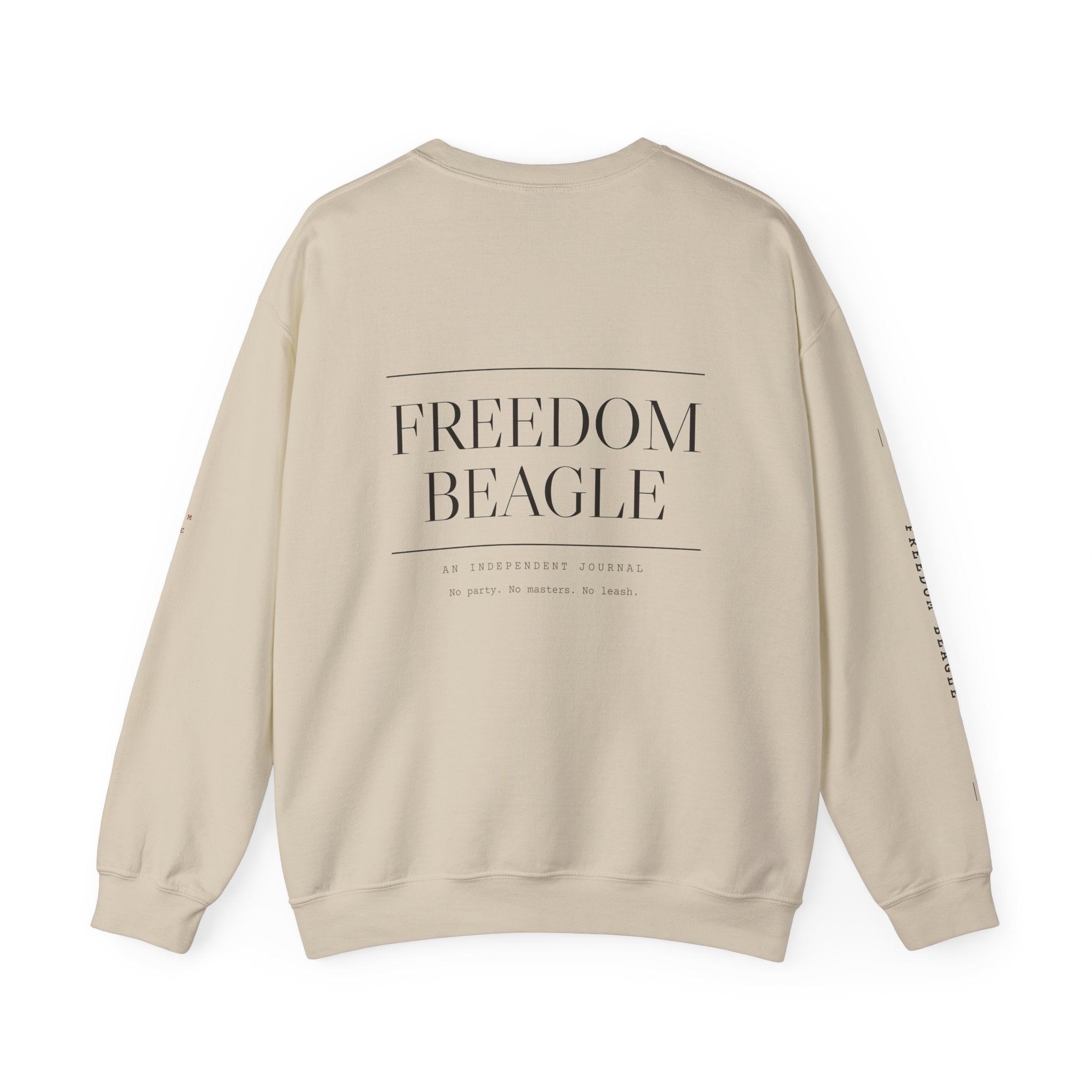 Monogram Full Kit Crewneck — Freedom Beagle, Stacked (Sand)