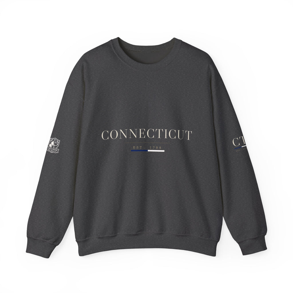 Connecticut — Freedom Beagle State Series Crewneck (Black)