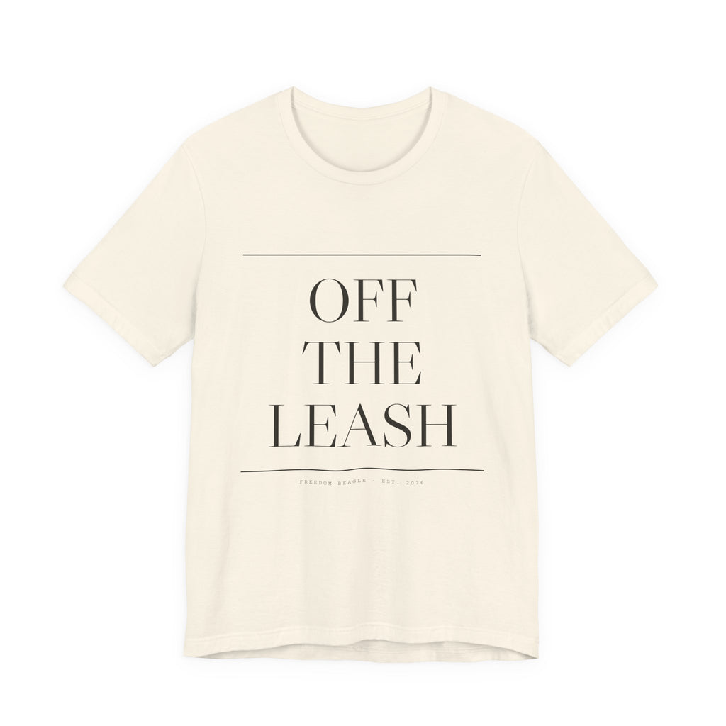 Off the Leash — Oversized Type Tee (Natural)