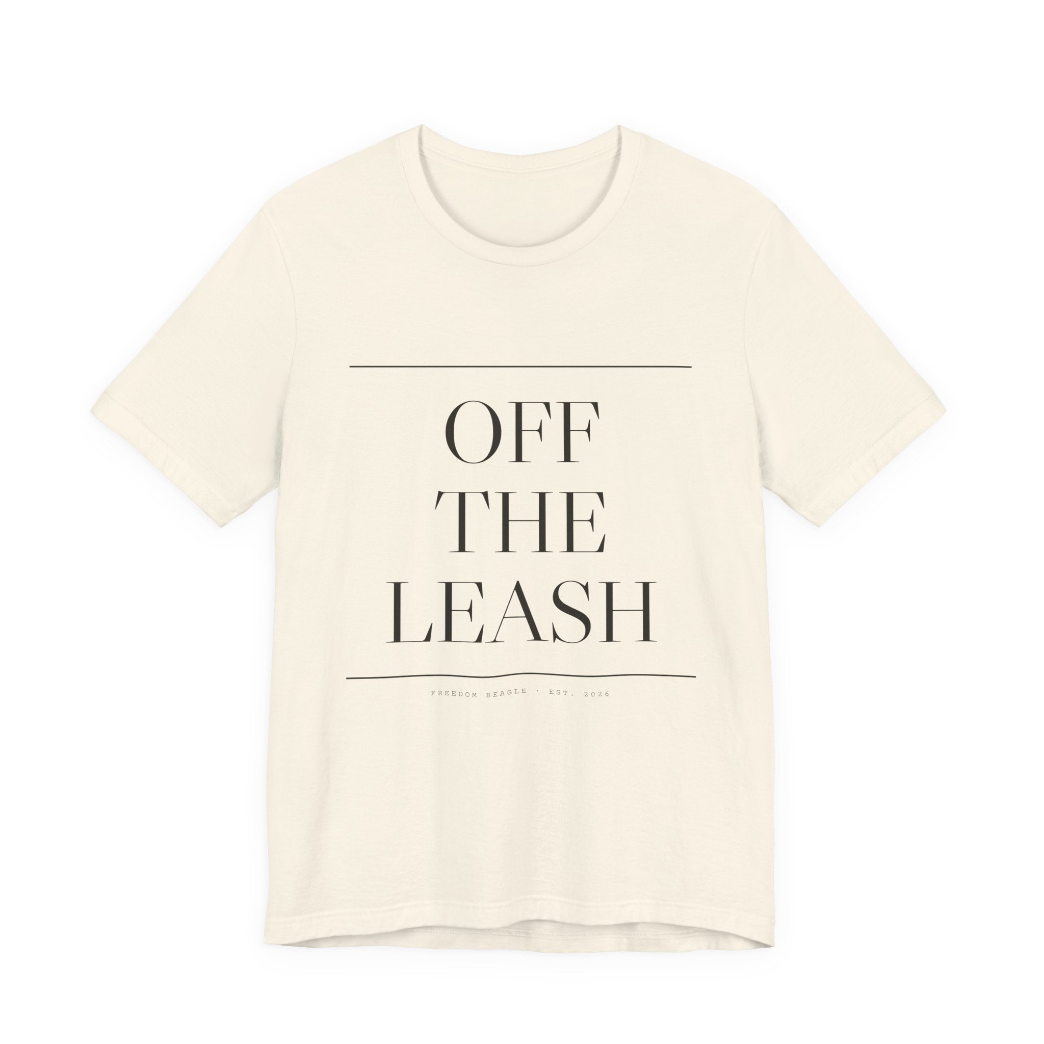 Off the Leash — Oversized Type Tee (Natural)