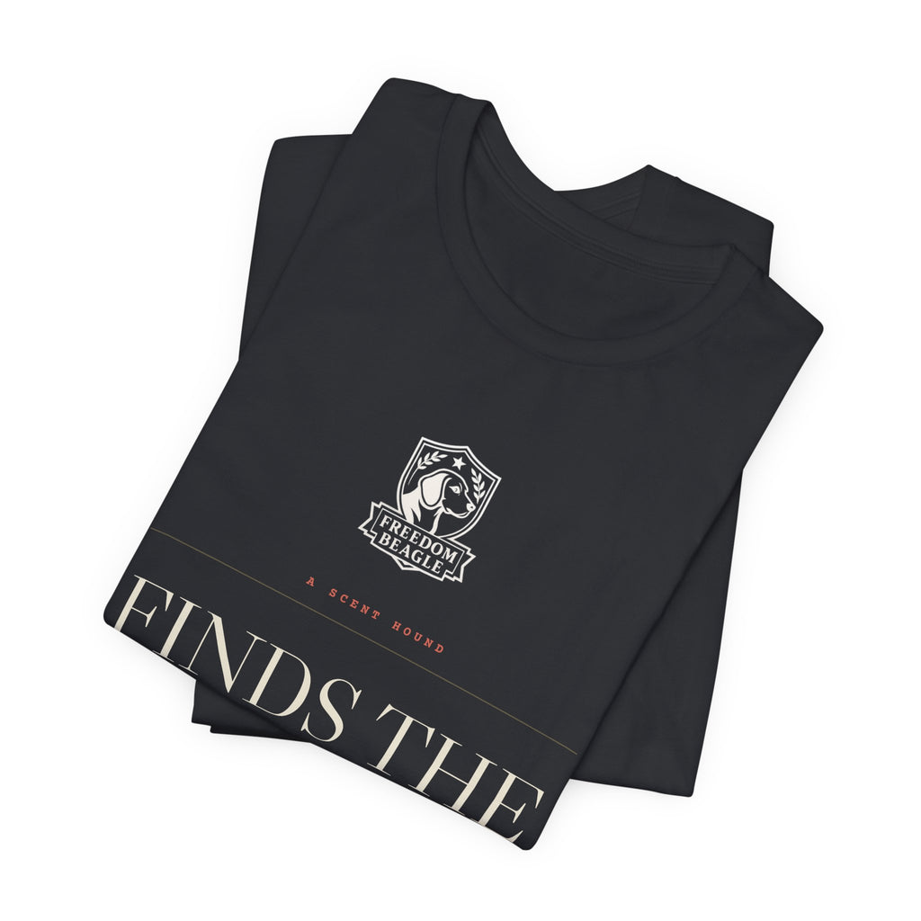 A Scent Hound Finds the Way Home — Freedom Beagle Tee (Black)