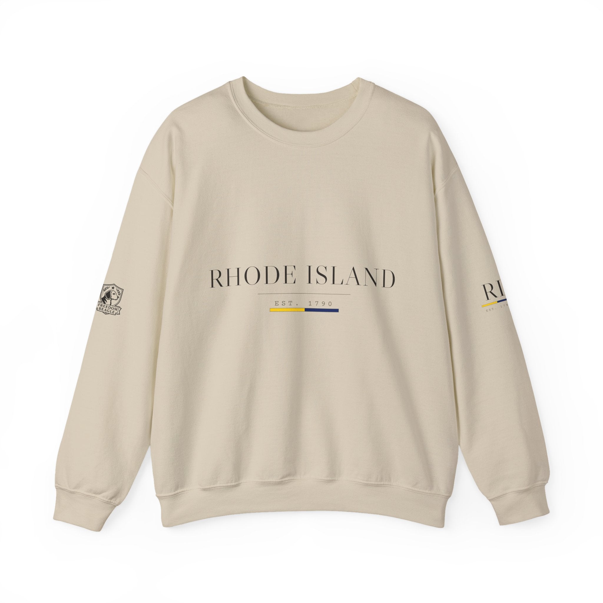 Rhode Island — Freedom Beagle State Series Crewneck (Sand)