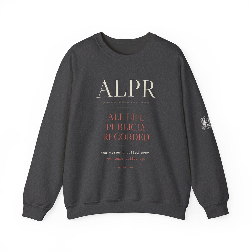 ALPR — All Life Publicly Recorded Crewneck (Black)