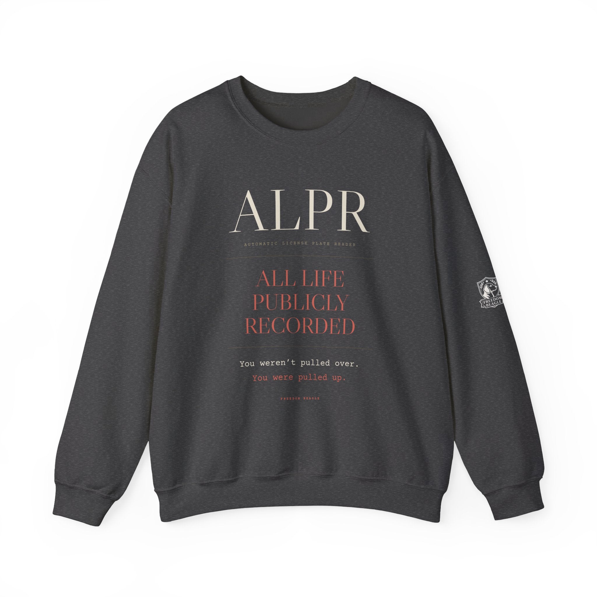 ALPR — All Life Publicly Recorded Crewneck (Black)