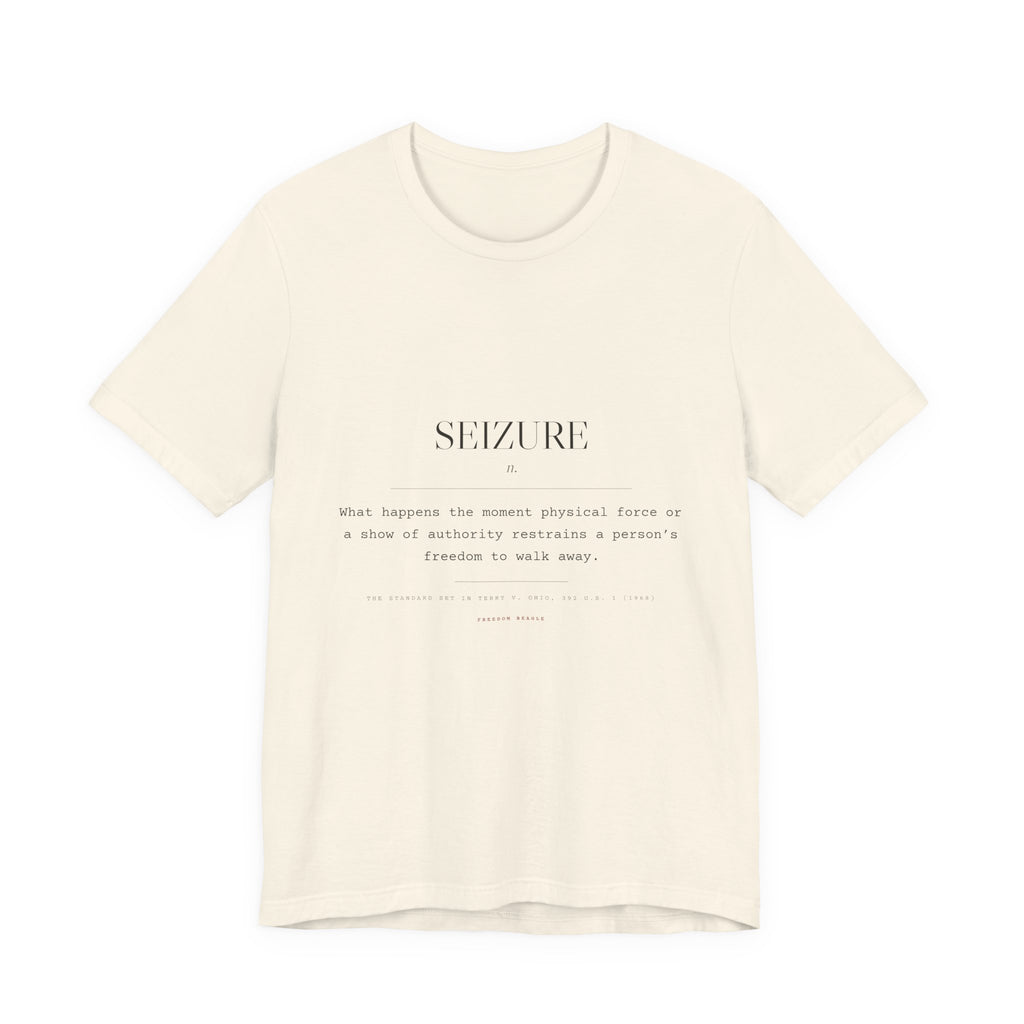 Seizure, n. — Terms of Art Tee (Natural)