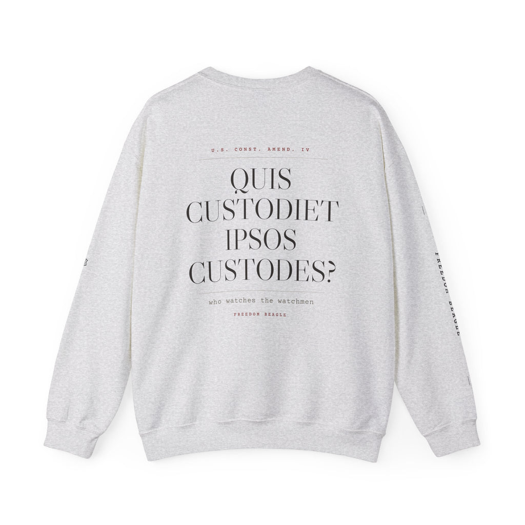 Quis Custodiet Full Kit Crewneck — Who Watches the Watchmen (Sand)
