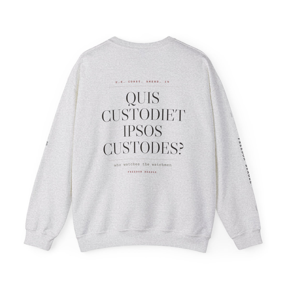 Quis Custodiet Full Kit Crewneck — Who Watches the Watchmen (Sand)