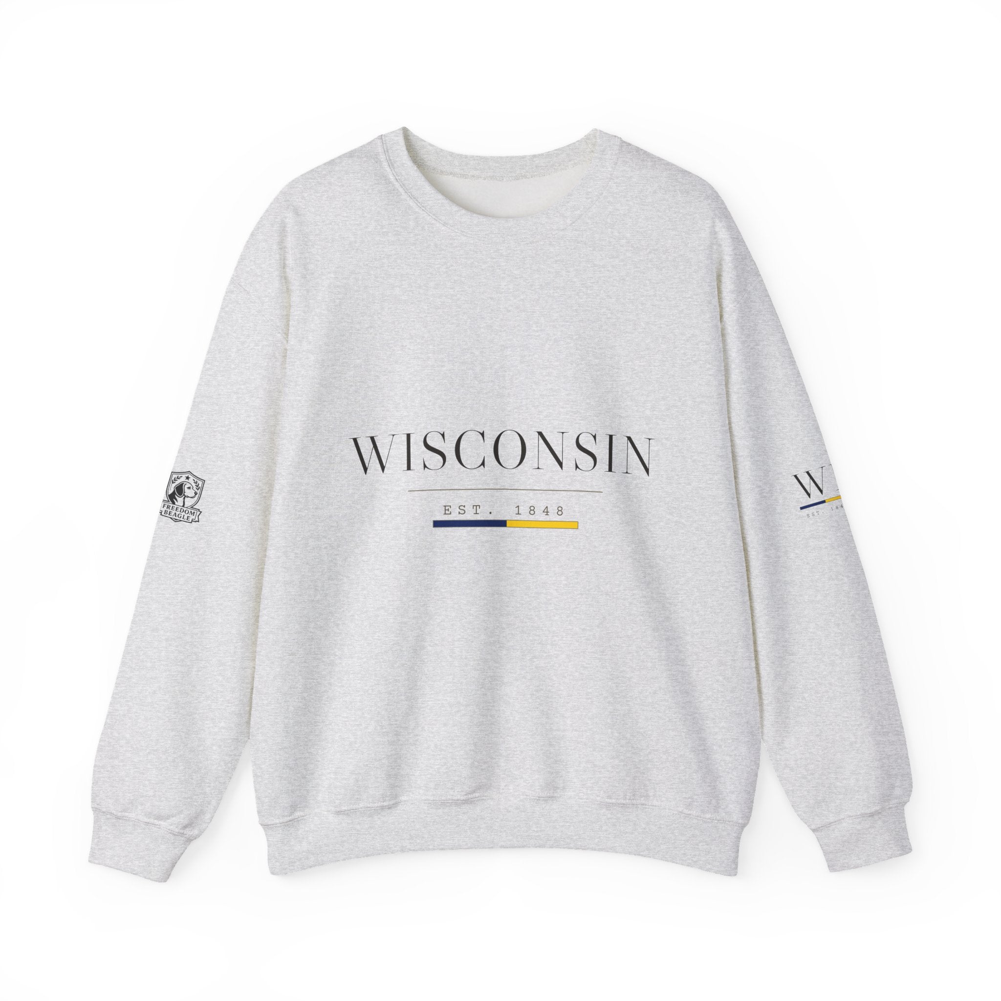 Wisconsin — Freedom Beagle State Series Crewneck (Sand)