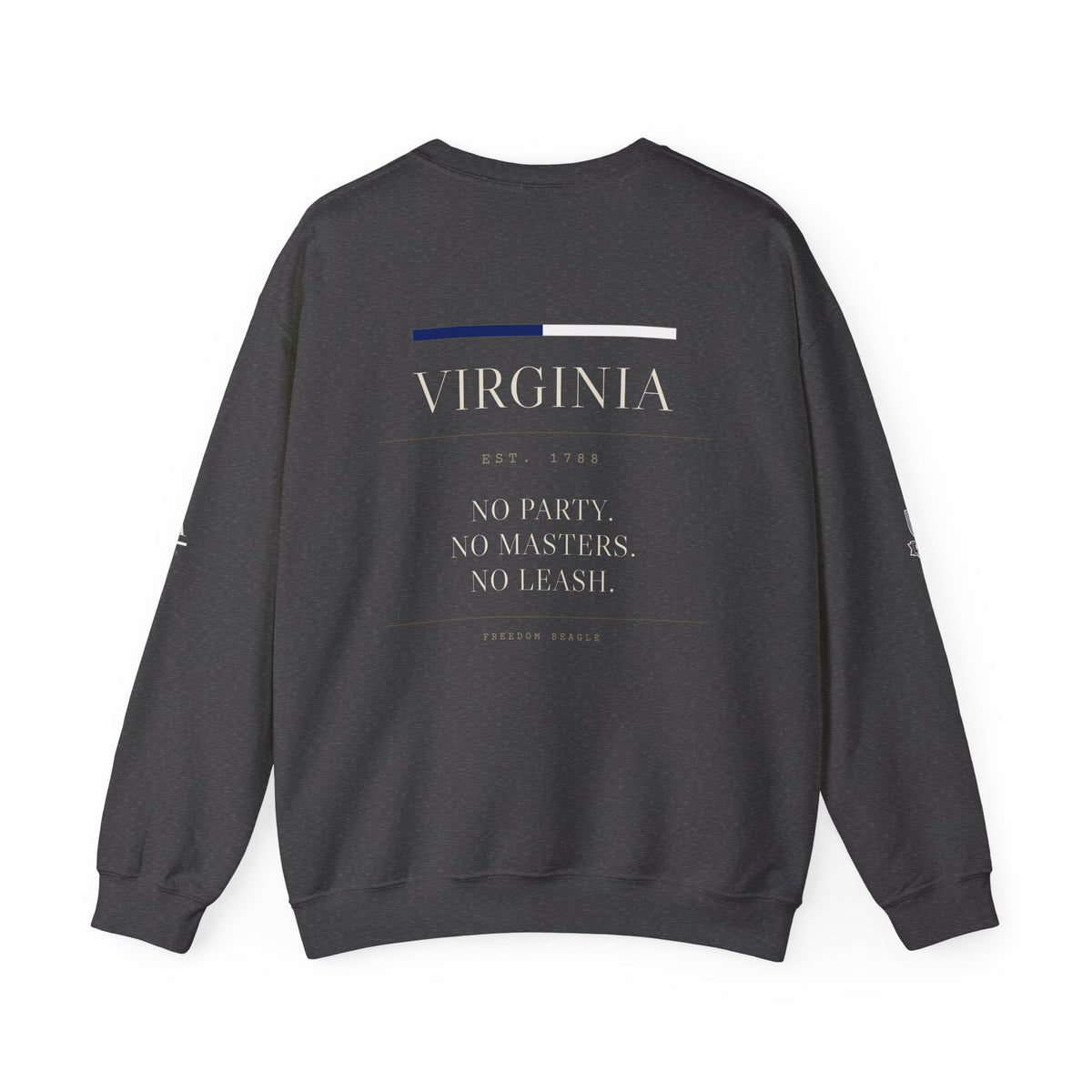 Virginia — Freedom Beagle State Series Crewneck (Black)