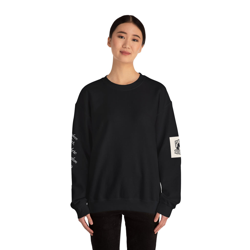 Crewneck Sweatshirt - Rise Above Fear Freedom Beagles on Eagles Design