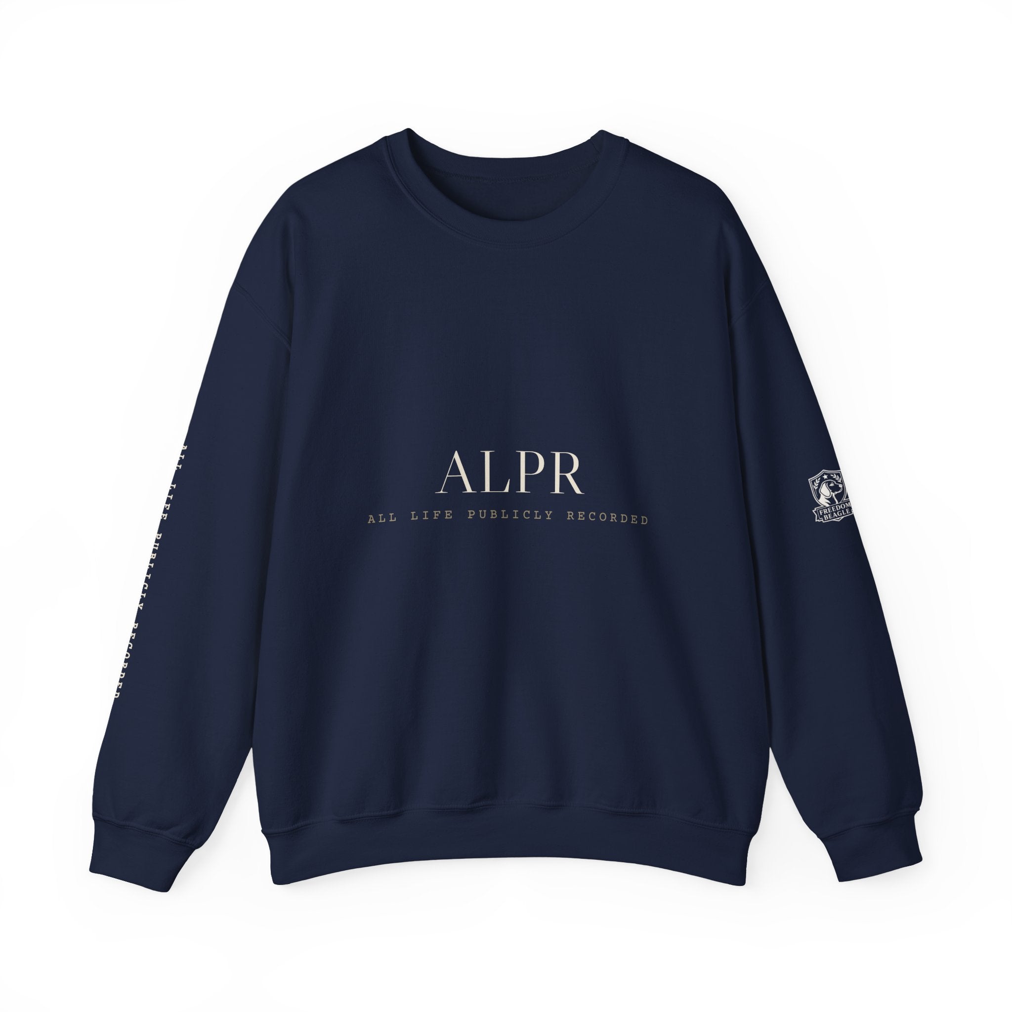 ALPR Full Kit Crewneck — All Life Publicly Recorded (Black)