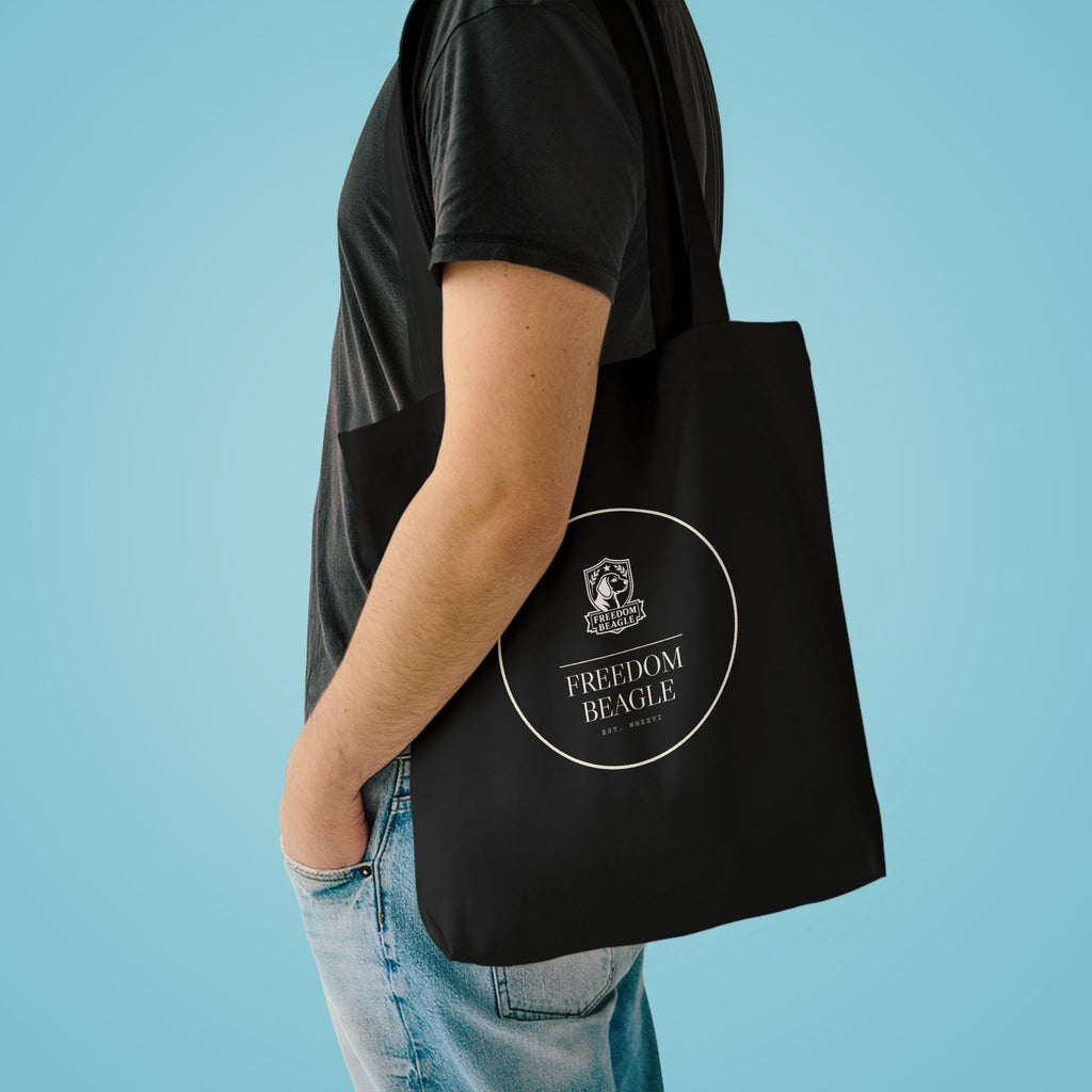 Freedom Beagle Seal — Roundel Tote (Black)