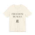 Freedom Beagle Masthead, Est. MMXXVI — Heritage Tee (Natural)