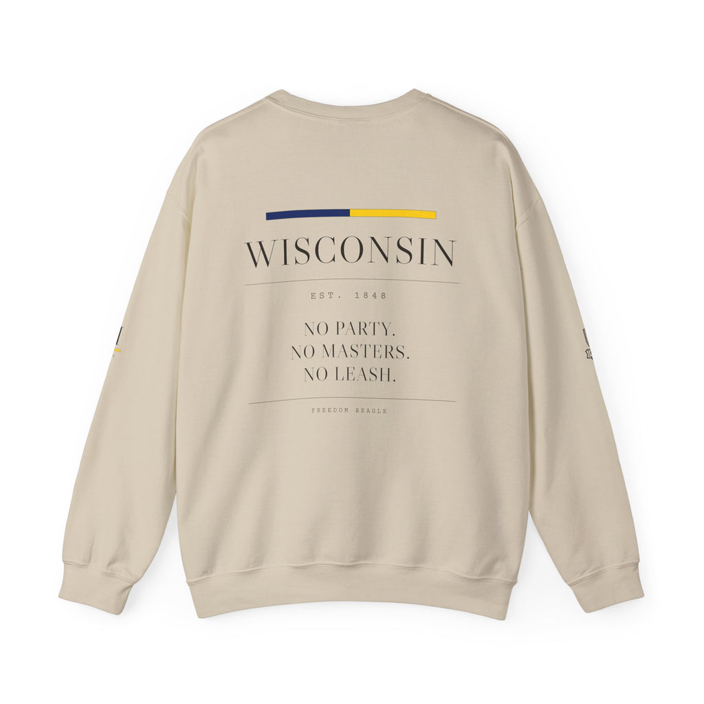 Wisconsin — Freedom Beagle State Series Crewneck (Sand)