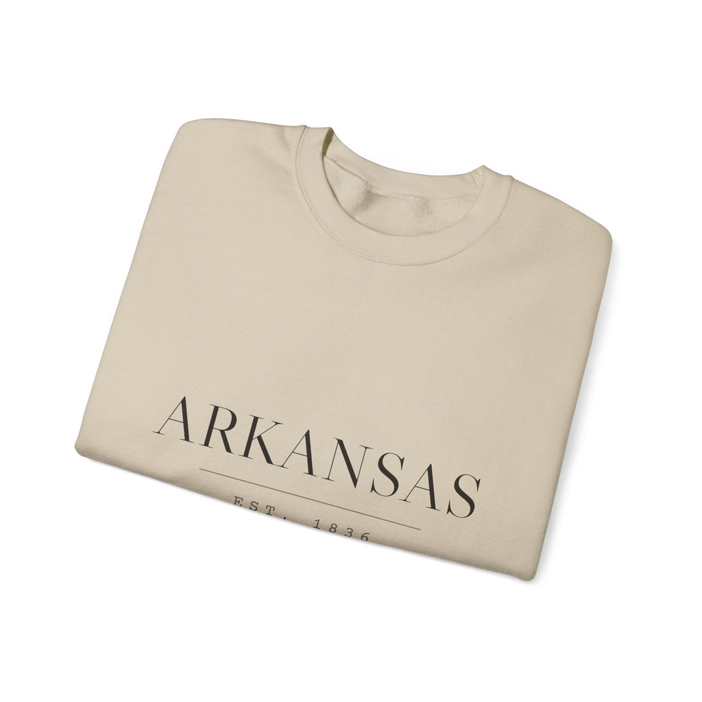 Arkansas — Freedom Beagle State Series Crewneck (Sand)