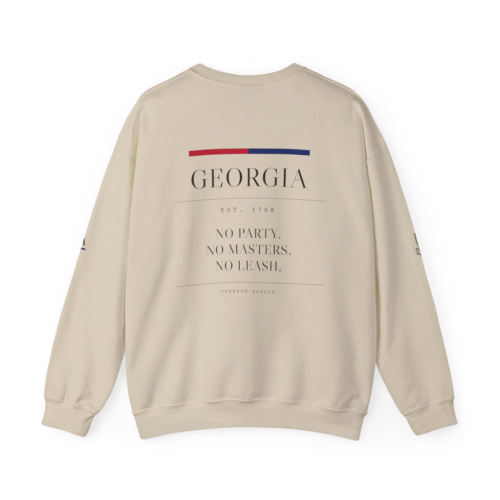 Georgia — Freedom Beagle State Series Crewneck (Sand)