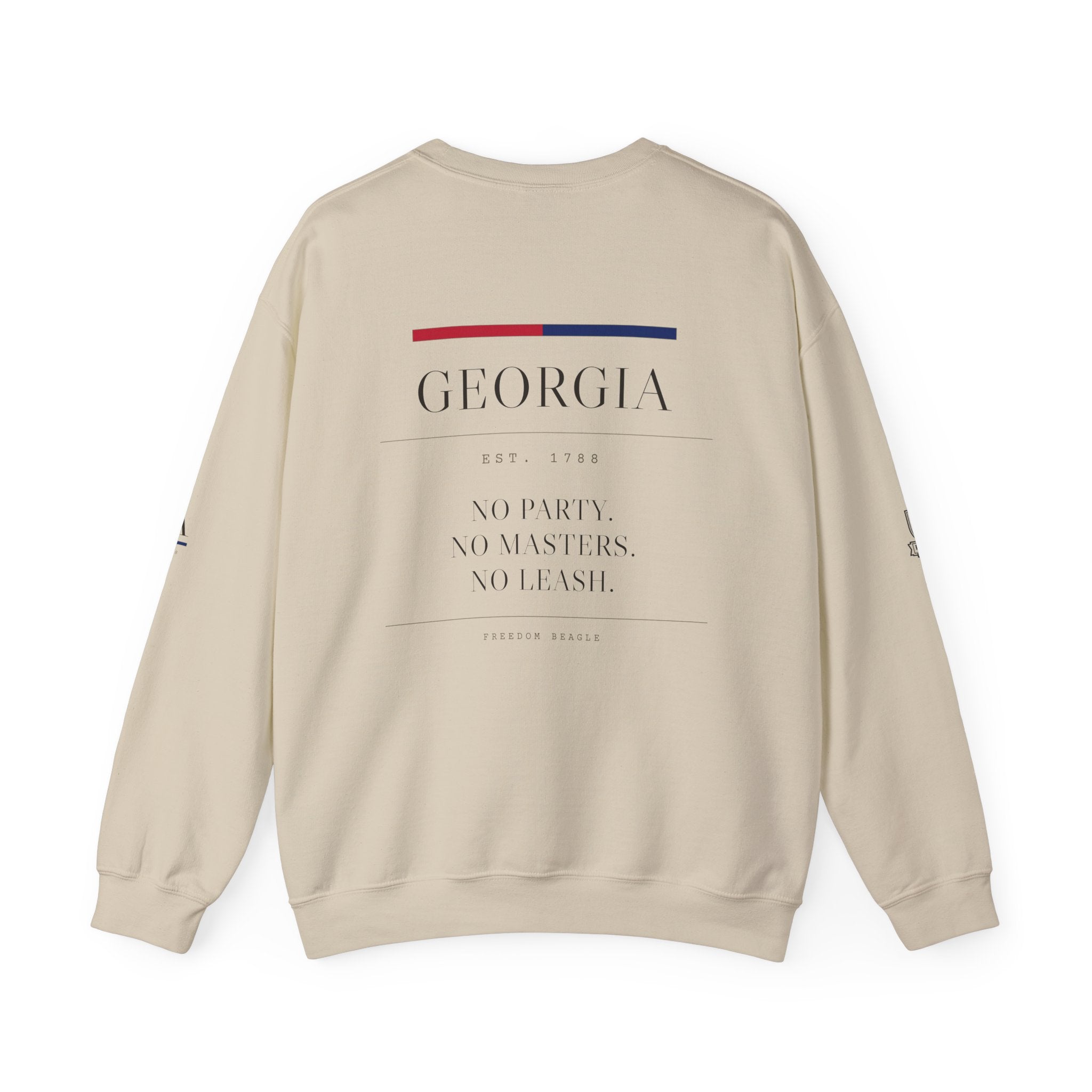Georgia — Freedom Beagle State Series Crewneck (Sand)