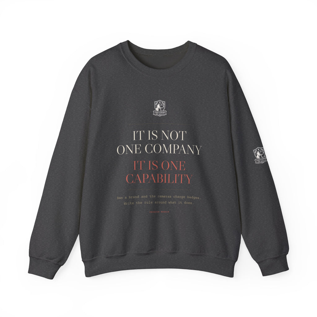 It Is Not One Company — ALPR Crewneck (Black)