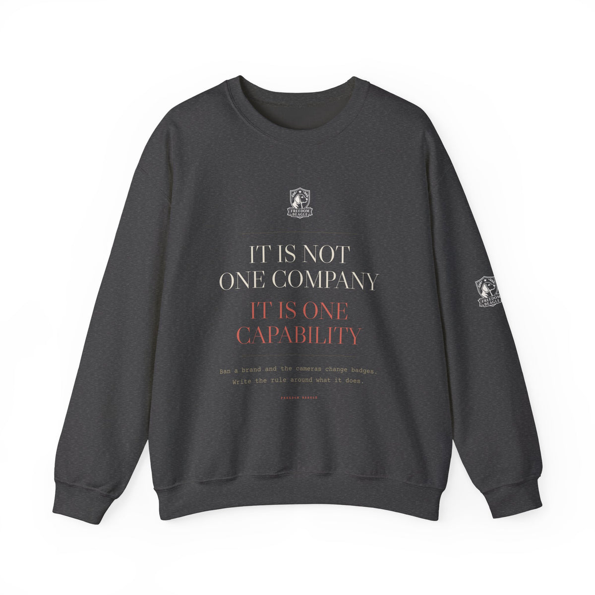 It Is Not One Company — ALPR Crewneck (Black)