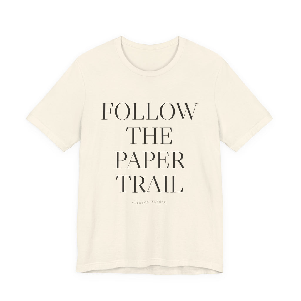 Follow the Paper Trail — Tee (Natural)