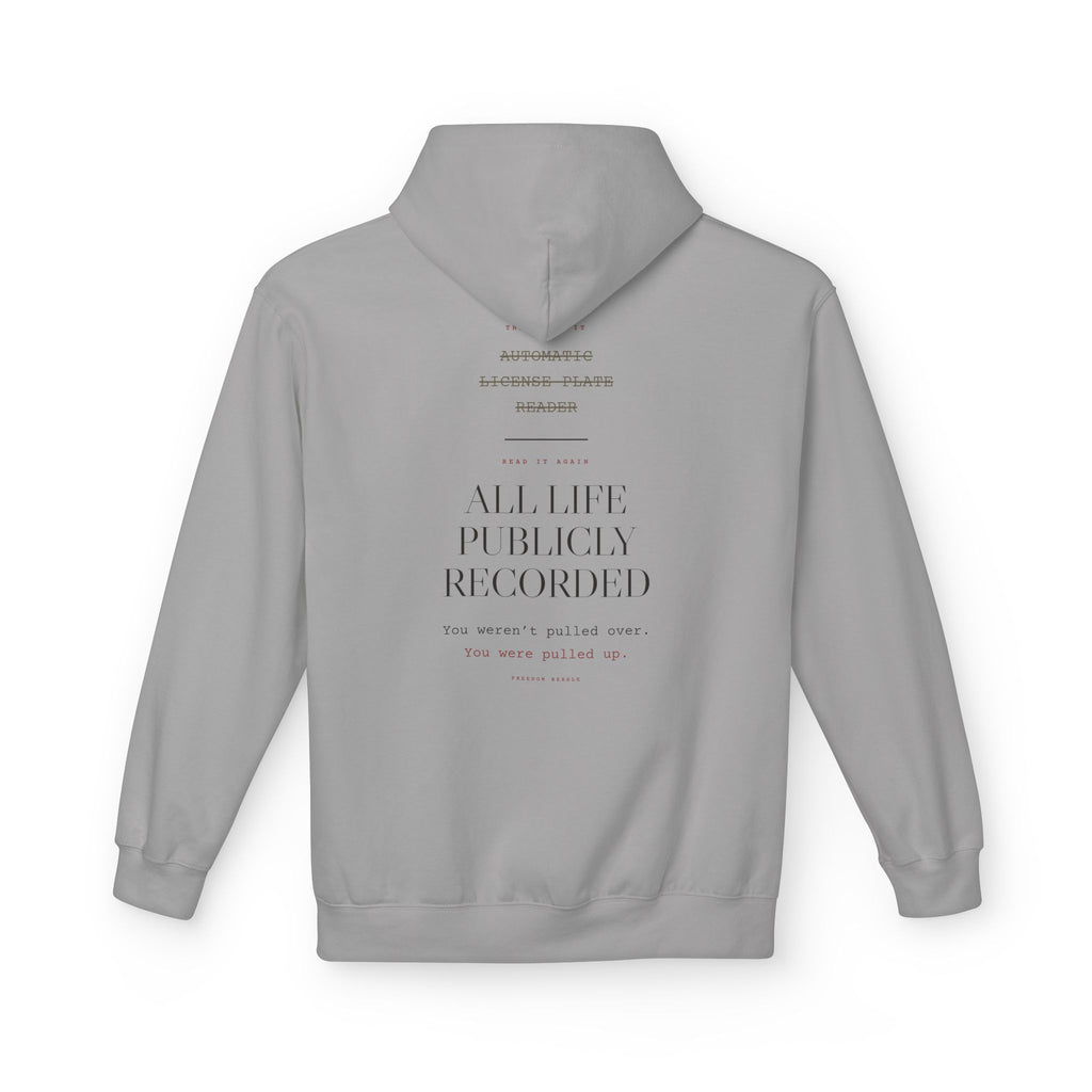 Read It Again — ALPR Hoodie (Cement)
