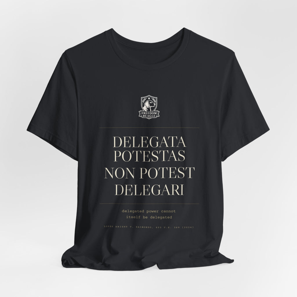 Delegata Potestas Non Potest Delegari — Administrative State Tee (Black)