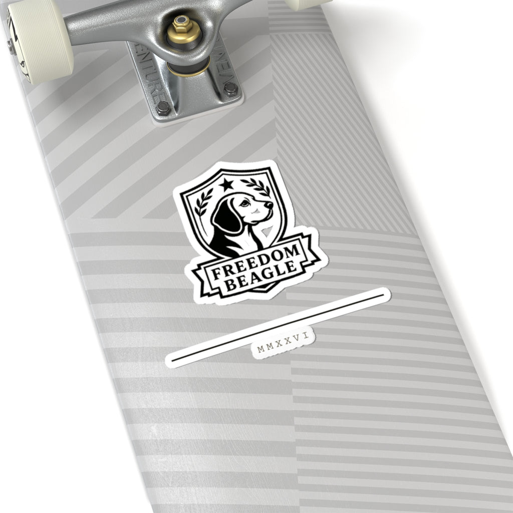 Freedom Beagle Crest — MMXXVI Sticker