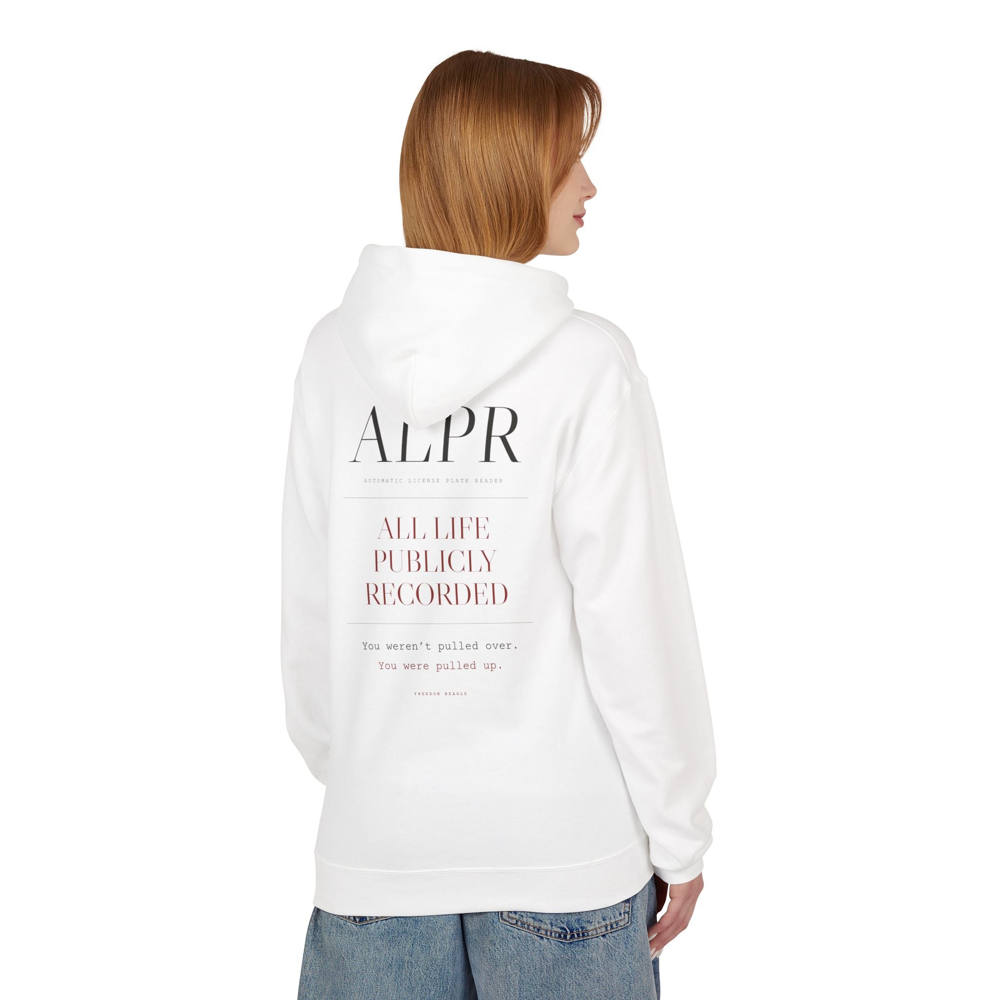 ALPR — All Life Publicly Recorded Hoodie (Cement)