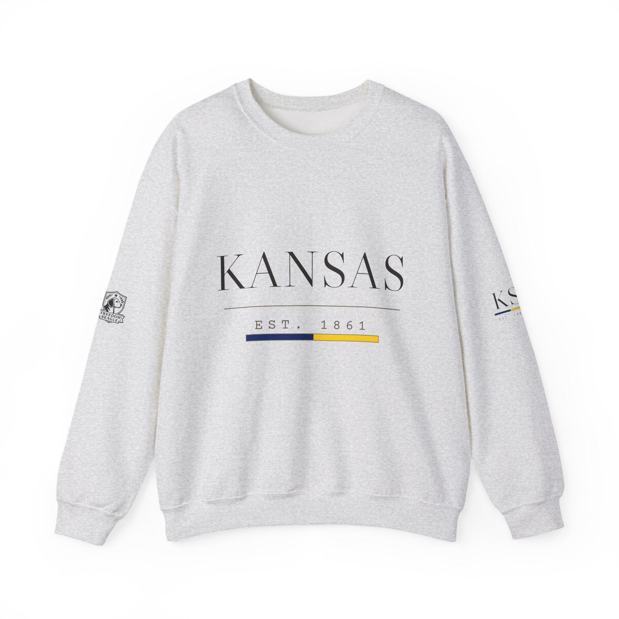 Kansas — Freedom Beagle State Series Crewneck (Sand)