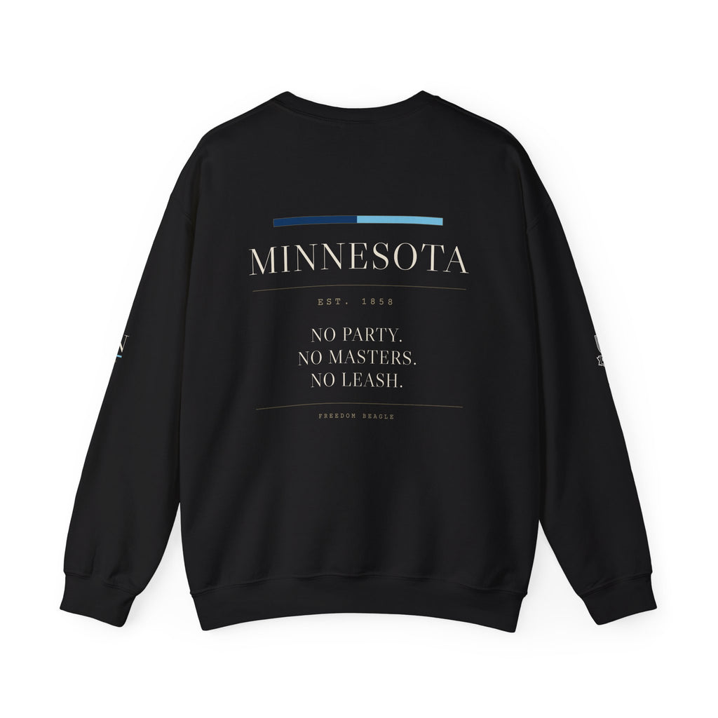 Minnesota — Freedom Beagle State Series Crewneck (Black)
