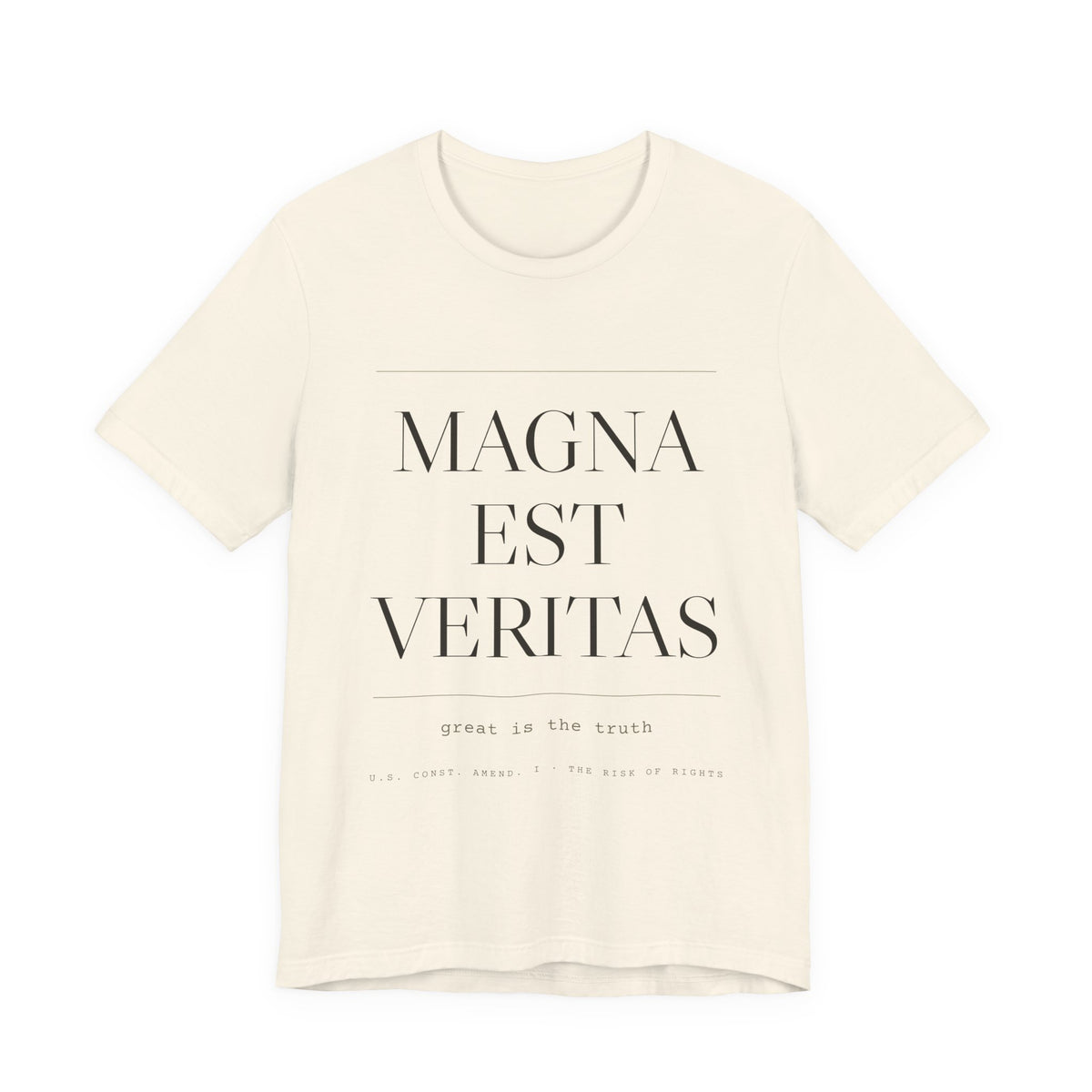 Magna Est Veritas — Great Is the Truth Tee (Natural)