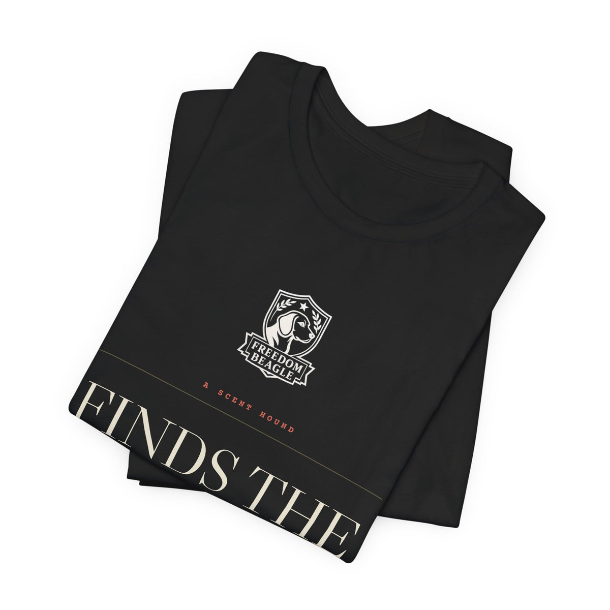 A Scent Hound Finds the Way Home — Freedom Beagle Tee (Black)
