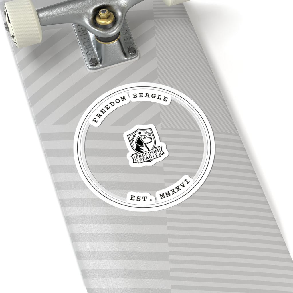 Freedom Beagle Seal — Kiss-Cut Sticker
