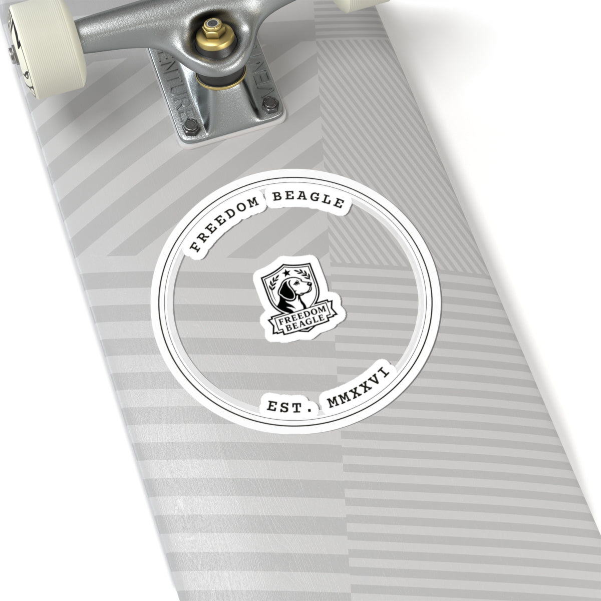 Freedom Beagle Seal — Kiss-Cut Sticker