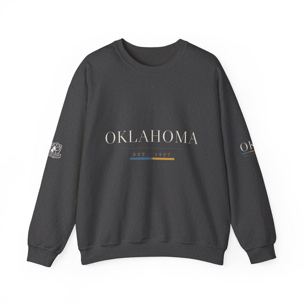 Oklahoma — Freedom Beagle State Series Crewneck (Black)