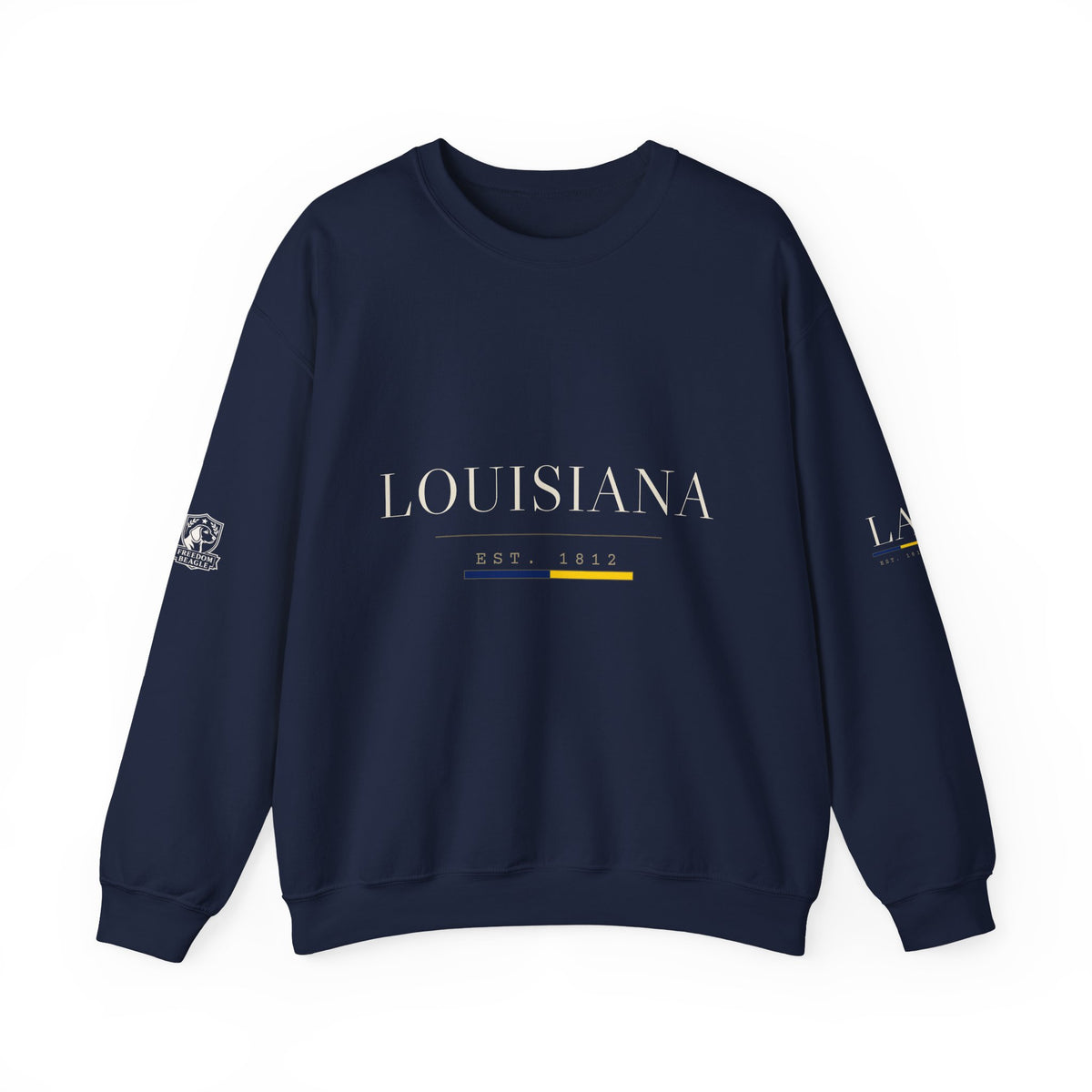 Louisiana — Freedom Beagle State Series Crewneck (Black)