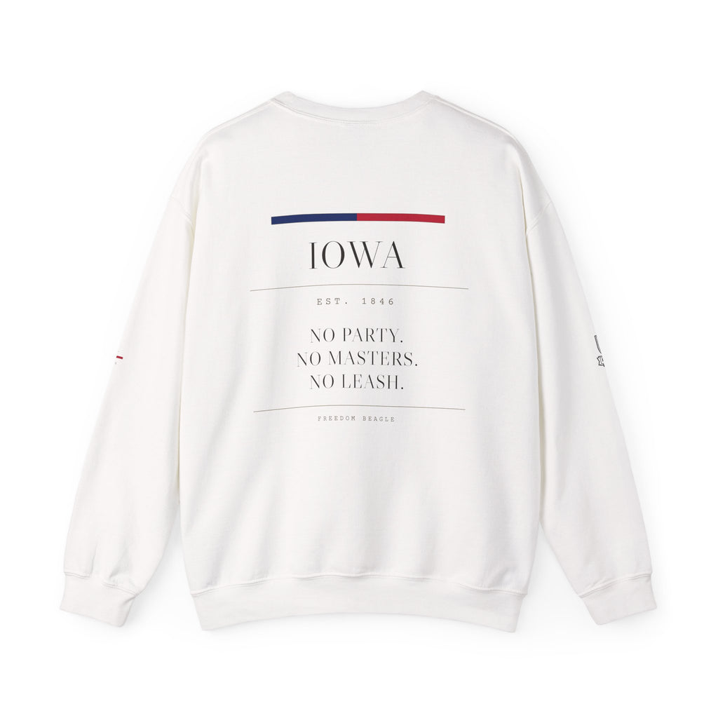 Iowa — Freedom Beagle State Series Crewneck (Sand)
