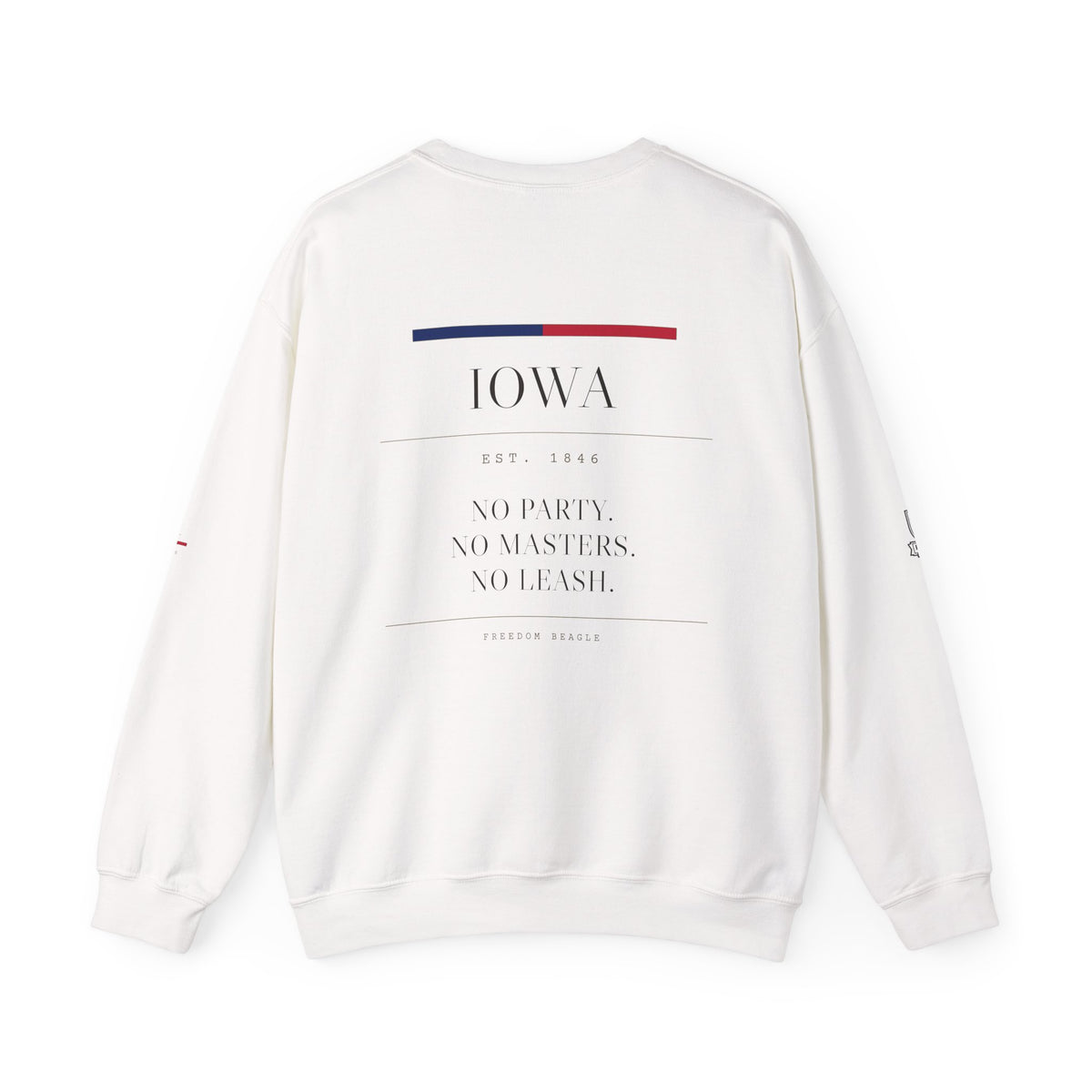 Iowa — Freedom Beagle State Series Crewneck (Sand)