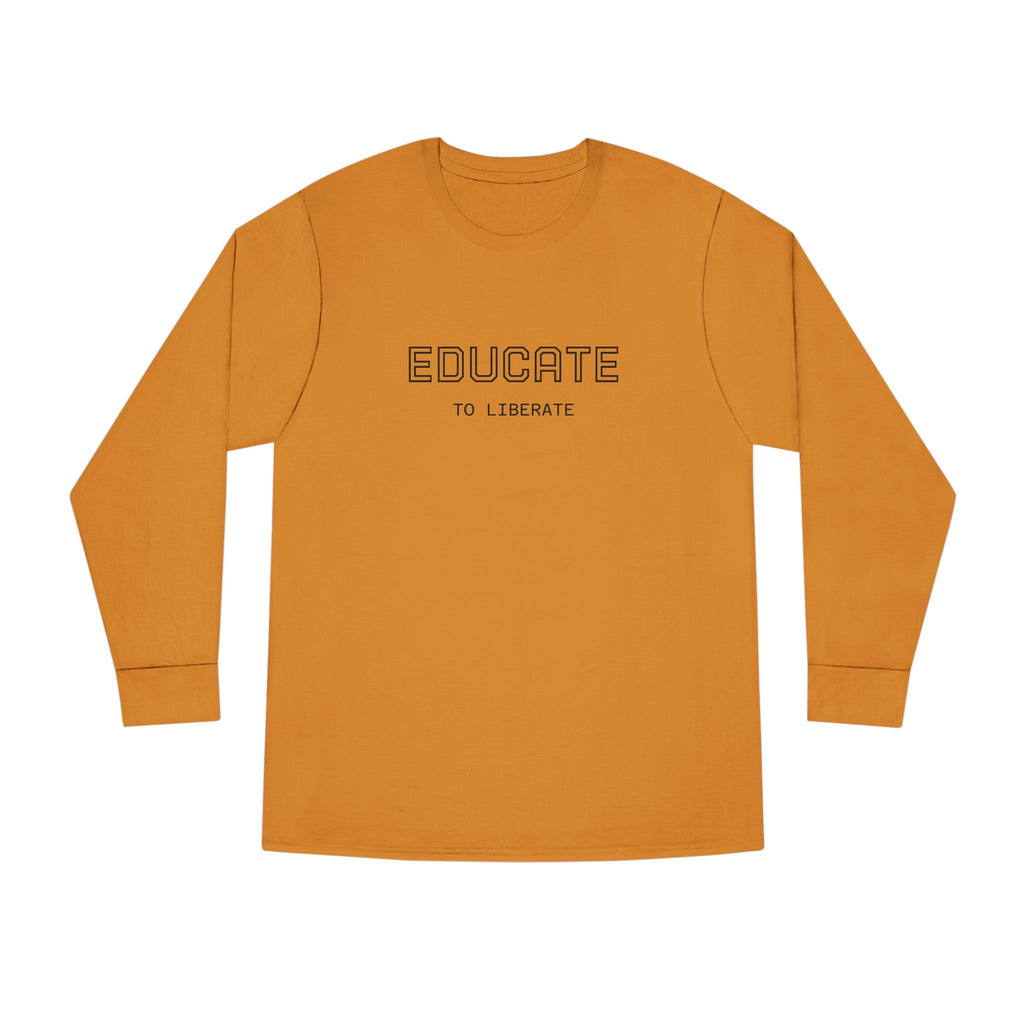 Long Sleeve Tee - Charlie Kirk, Educate to Liberate Design