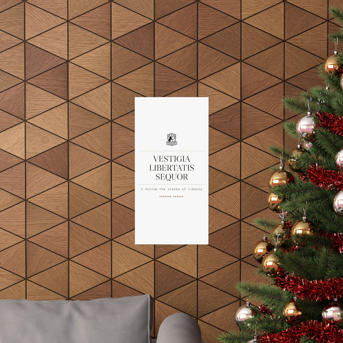 Vestigia Libertatis Sequor — Matte Poster