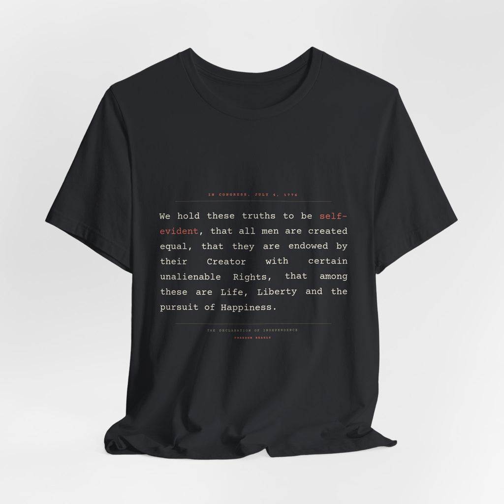 We Hold These Truths — Declaration of Independence Tee (Black)