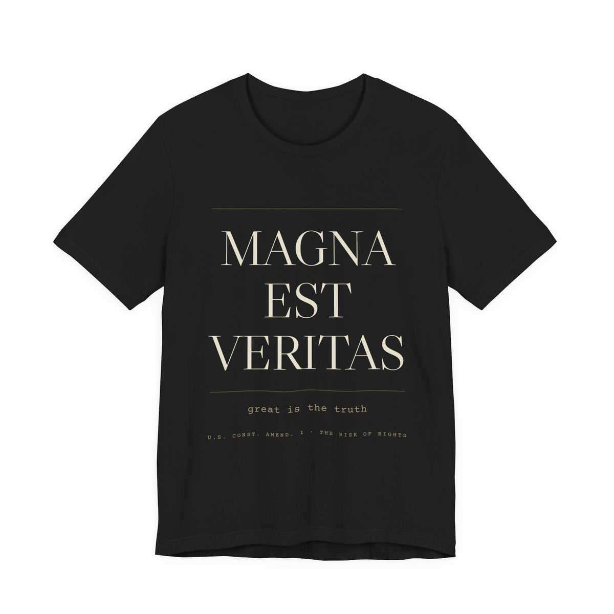 Magna Est Veritas — Great Is the Truth Tee (Black)